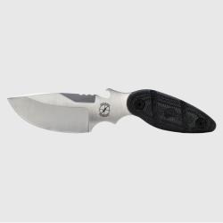 Couteau Fixe Sniper Skinner Lame Acier SUJ2 Manche Micarta Noir &Eacute;tui Plastique Made In Taiwan SB011