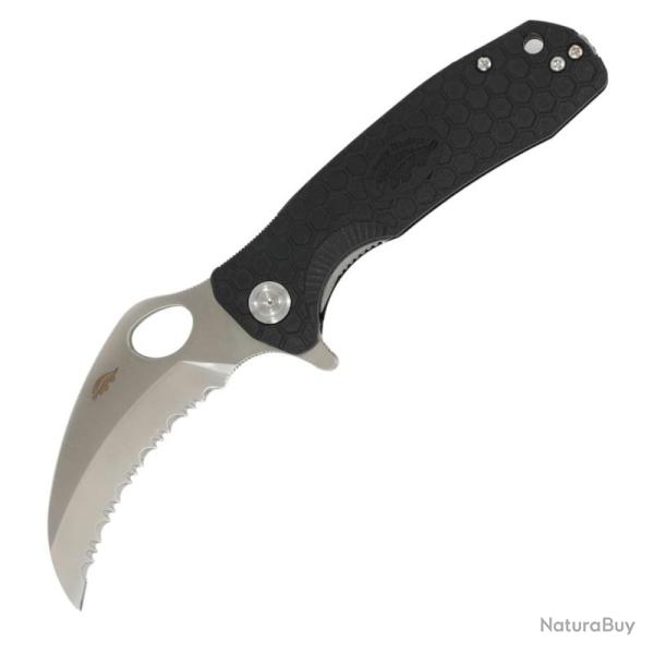 Couteau Honey Badger Claw Large Lame Acier 8Cr13MoV Manche GRN Noir Linerlock HB1111