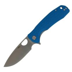 Couteau Honey Badger Flipper Large Lame Acier 8Cr13MoV Manche GRN Bleu Linerlock HB1004