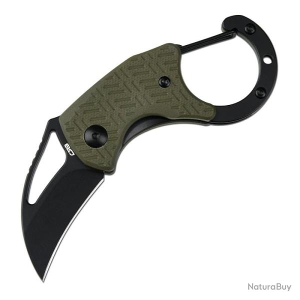 Couteau CJRB Anansi Lame Acier AR-RPM9 Manche G10 Vert Linerlock J1964BGN