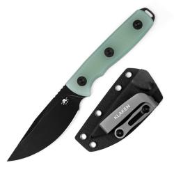 Couteau Fixe Klaken Apex Lame Acier 14C28N Manche G10 Jade &Eacute;tui Kydex KKNZ069JD