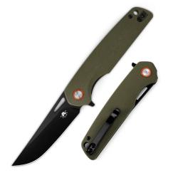Couteau Pliant Klaken Drift Lame Acier D2 Manche G10 Vert OD Linerlock Flipper KKNJ145GNBK