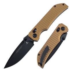 Couteau Tenable Knives Eaglestrike Lame Acier Nitro-V Manche Aluminium Bronze Cross Bar TB1095V5