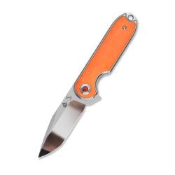 Couteau QSP Knife Nebula Lame Acier 14C28N Manche Os Orange Linerlock QS168D