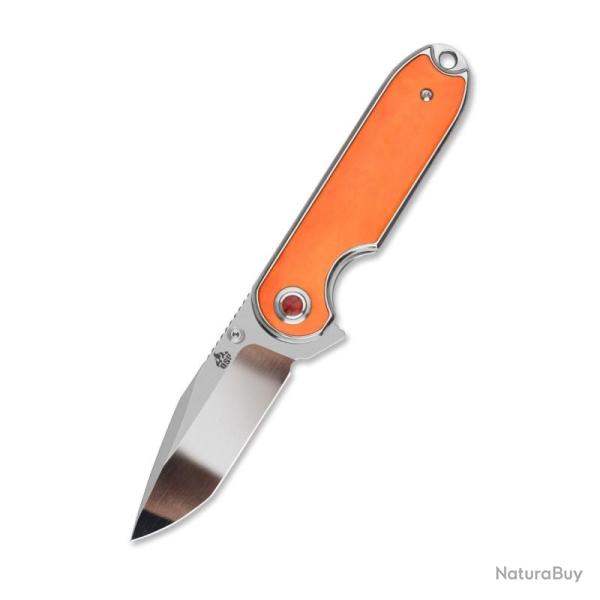 Couteau QSP Knife Nebula Lame Acier 14C28N Manche Os Orange Linerlock QS168D