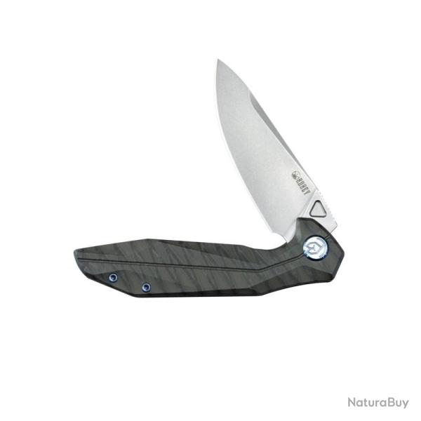 Couteau KB Knives Nova Lame Acier 14C28N Manche Titane Flamm� Framelock KUB235G