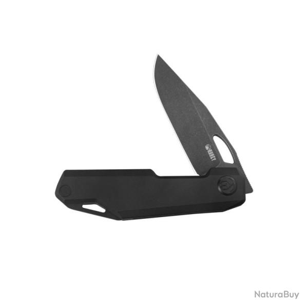 Couteau KB Knives Verijero Lame Acier 14C28N Manche Titane Noir Framelock KUB340D