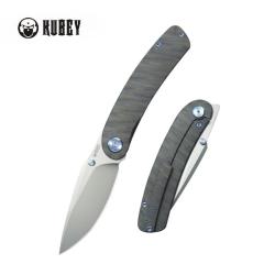 Couteau KB Knives Momentum Lame Acier M390 Manche Titane Flamm&eacute; Framelock KUB386C