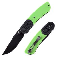 Couteau Kansept Knives Reverie Lame Acier 154CM Manche G10 Noir Vert Linerlock KT2025B2