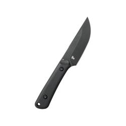 Couteau Fixe Kubey Thorn Lame Acier 14C28N Manche G10 Noir &Eacute;tui Kydex KUB413B