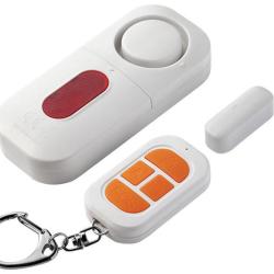 Alarme de porte et fen&ecirc;tre avec capteur sans fil et t&eacute;l&eacute;commande