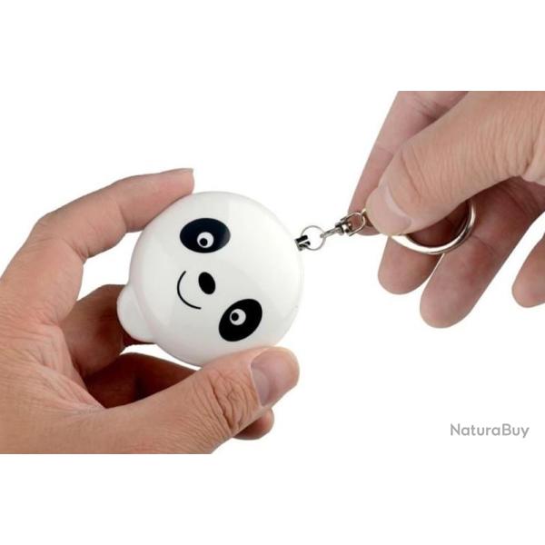 Alarme de d�fense avec sifflet Panda Blanc