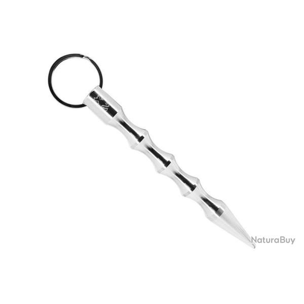 Kubotan rond 131mm Pointu Piranha PKB2 Gris