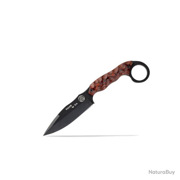 WILDSTEER TALIM MANCHE PAKAWOOD COCOBOLO TOXIFIE LAME NOIRE ETUI KYDEX
