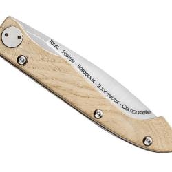 COUTEAU CEMIN DE COMPOSTELLE VOIE DE TOUR MANCHE CHENE