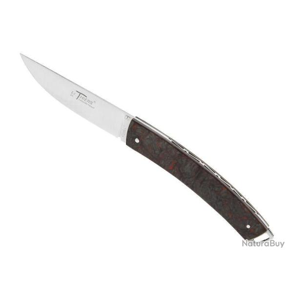 LAGUIOLE GILLES NATURE PM F DE CARBONE ROUGE 11.5CM INOX