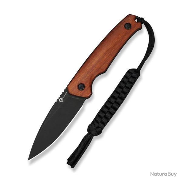 Couteau Fixe Civivi Altus Lame Acier 14C28N Manche Guibourtia Naturel �tui Kydex CIVC20076B3
