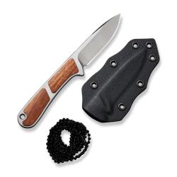 Couteau Civivi Mini Elementum Lame Acier Nitro-V Manche Guibourtia Naturel &Eacute;tui Kydex CIVC230104