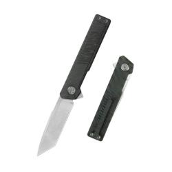 Couteau KB Knives Yondu Lame Acier M390 Manche Titane Flamm&eacute; Double Detent KUB420B