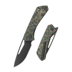 Couteau KB Knives Thalia Lame Acier M390 Manche Titane 80's Linerlock KUB331A2