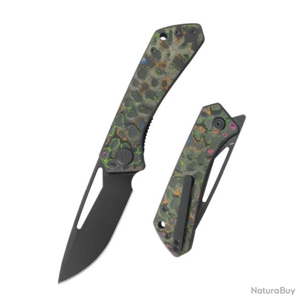Couteau KB Knives Thalia Lame Acier M390 Manche Titane 80's Linerlock KUB331A2