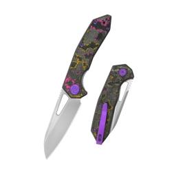 Couteau KB Knives Vagrant Lame Acier M390 Manche Titane POP Linerlock KUB291Y
