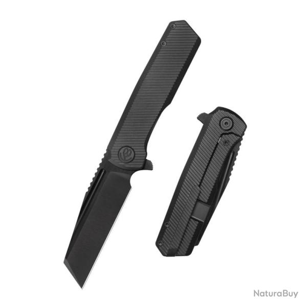Couteau KB Knives Nexus Lame Acier M390 Manche Titane Noir Framelock KUB442C