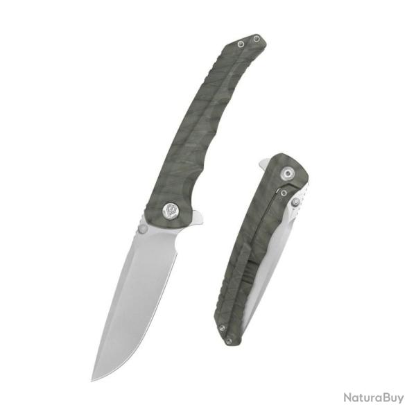 Couteau KB Knives Zazoo Lame Acier M390 Manche Titane Flamm� Framelock KUB389B