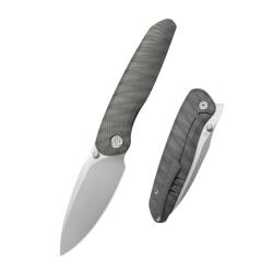 Couteau KB Knives Pioneer Lame Acier CPM-20CV Manche Titane Flamm&eacute; Framelock KUB379B