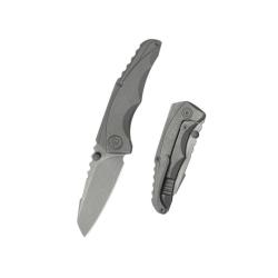 Couteau KB Knives Steeltle Lame Acier M390 Manche Titane Darkwash Framelock KUB390B