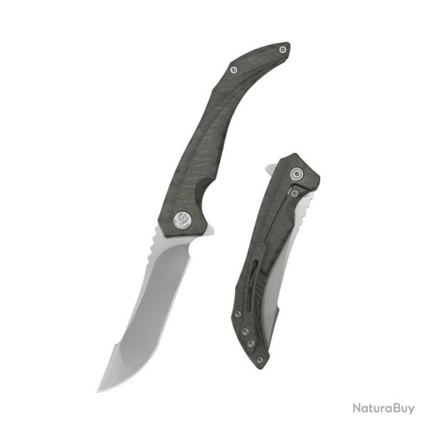Couteau KB Knives Cyrus Lame Acier M390 Manche Titane Flamm� Framelock KUB387B