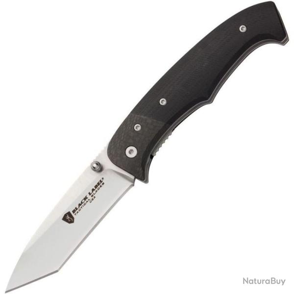 Couteau A/O Browning Decoded Lame Acier 440A Manche G10 Noir Linerlock A/O BR209BL
