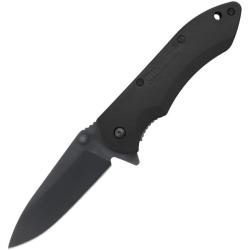 Couteau Maxpedition Ferox Lame Acier 5Cr13 Manche Nylon Renforc&eacute; Noir Liner Lock MXFXPB