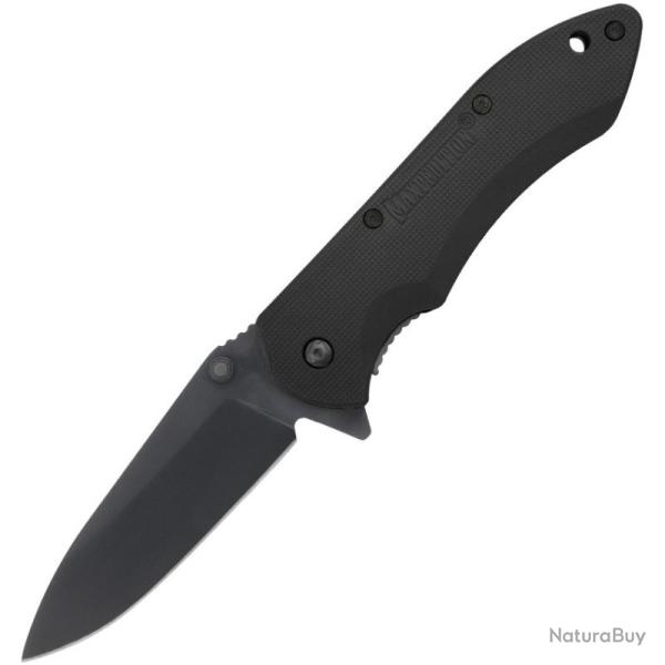 Couteau Maxpedition Ferox Lame Acier 5Cr13 Manche Nylon Renforc� Noir Liner Lock MXFXPB