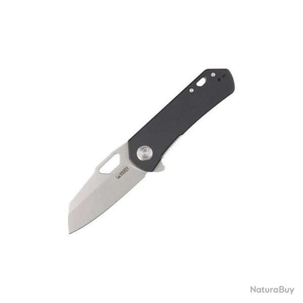 Couteau Kubey Duroc Lame Acier AUS-10 Manche G10 Noir Liner Lock KUB332I
