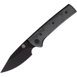 Couteau Chaves Scapegoat Street Lame Acier Elmax Manche Micarta Noir Liner Lock CHAV14327