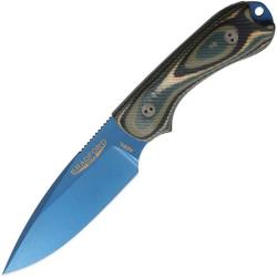 Couteau Bradford Guardian 3 Lame Acier AEB-L Manche G-Wood Vert &Eacute;tui Cuir Made In USA BRAD3FE128PA