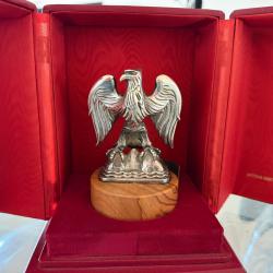 Statue Aigle argent pi&egrave;ce de collection