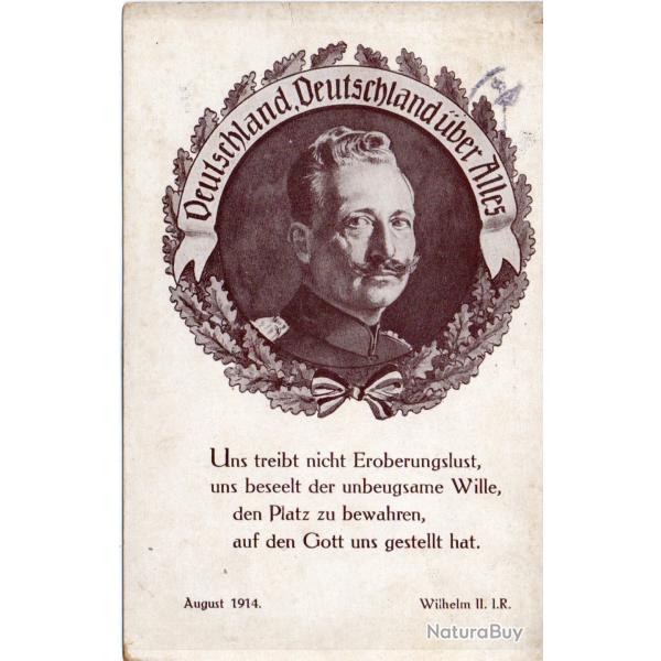 Carte postale historique du Kaiser Wilhelm II ao�t 1914- N�8854