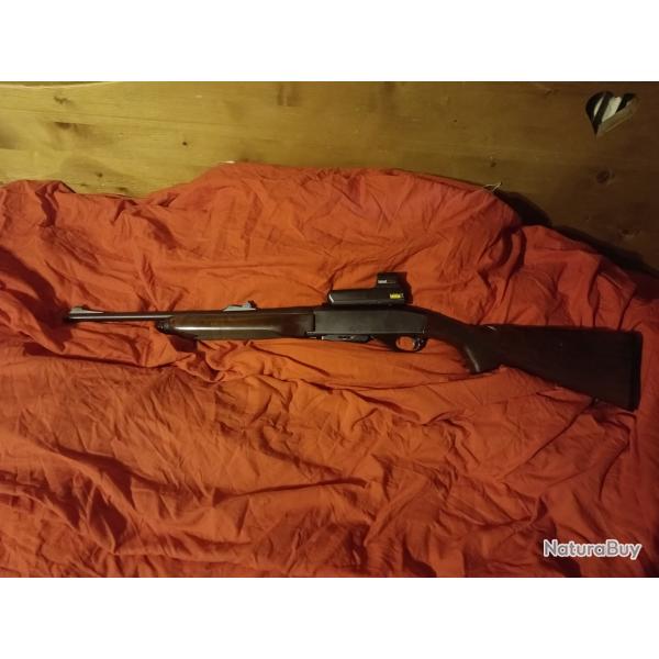 Carabine remington 7500 court en calibre 280 avec point rouge Bushnell