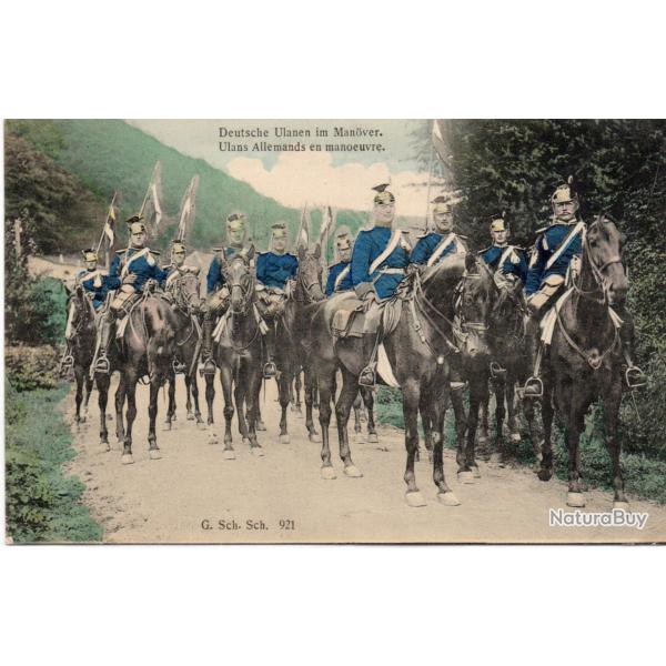 Carte postale ancienne Deutsche Ulanen im Man�ver -N�8857