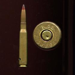 12.7 x 99 Browning balle tra&ccedil;ante - balle pointe rouge - neutralis&eacute;e
