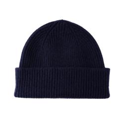Bonnet en laine et angora mixte Barra - Navy - Mackie - Bleu