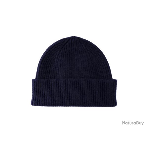 Bonnet en laine et angora mixte Barra - Navy - Mackie - Bleu