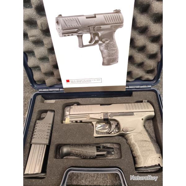Walther PPQ M2 9x19 tungst�ne grey 4" cerakote cat B 1� aux ench�res ( 799� neuf)