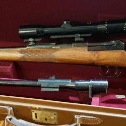MAUSER 66 CALIBRE 243 W + SECOND CANON EN 30*06 + LUNETTE