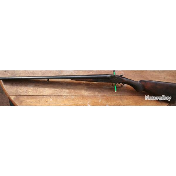 Fusil juxtapos� contre platine st�phanois Cal 16