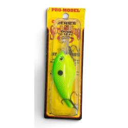 Leurre Strike King Pro Model Crankbait Series 5 Chartreuse Green Back
