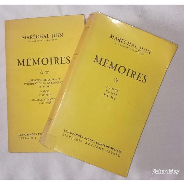 Livres M�moires du Mar�chal Juin de 1940 � 1958 deux tomes