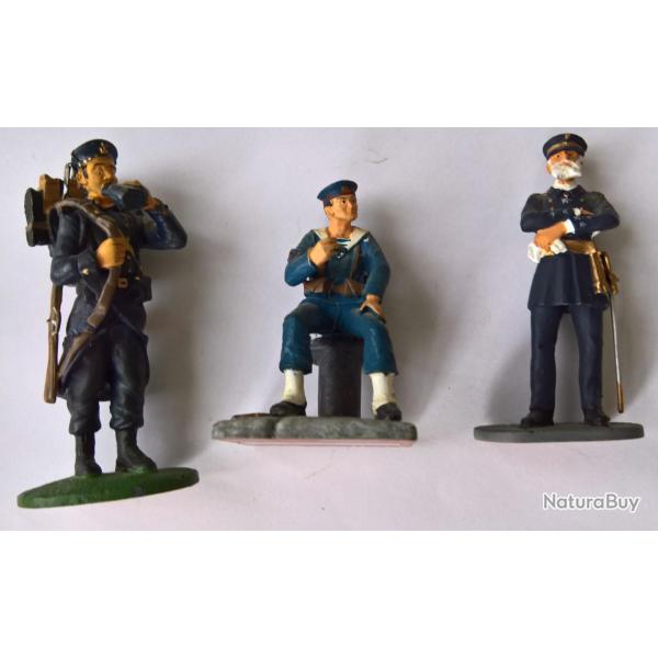 Soldats de plomb France WW1 Marine (lot3)